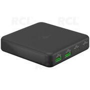 ĮKROVIKLIS USB-C PD 65W MULTIPORT, 2x USB-C™ ports (Power Delivery), 2x USB-A ports (Quick Charge 3.0)