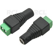 SOCKET DC ø2.1/5.5 mm for Cable with screws