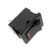 ROCKER SWITCH 3A/250VAC 6A/125VAC, with LED illuminated, midi, red, ON-OFF
