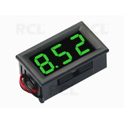 VOLTMETER - MODULE 0.36" LED green, DC 0-100V, with housing, 3 wires