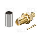 SOCKET SMA crimping, RG58 for Cable, reversible