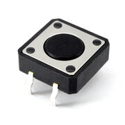 MICROSWITCH OFF-(ON) 50mA / 12VDC square 12x12mm, h=4.3mm