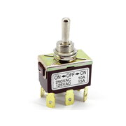 TOGGLE SWITCH 10A 250VAC, 6pin, 2x ON-OFF-ON