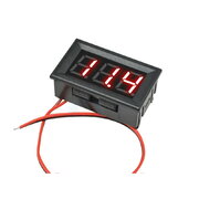 VOLTMETER - MODULE 0.56" LED red, AC 70-500V, with housing, 2 wires