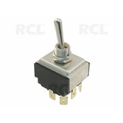 ТУМБЛЕР  15A / 277VAC, 24A /125VAC,  E-Switch ST34RE00, 3x ON-OFF