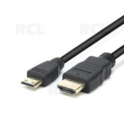 CABLE mini HDMI (K) <-> HDMI (K), 1.5m, gold-plated
