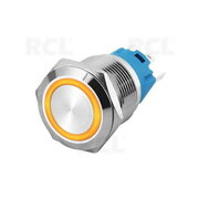PUSH BUTTON SWITCH OFF-(ON) 12-24V DC, 3A, ø22mm, IP67, yellow