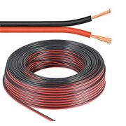 LOUDSPEAKER CABLE  2x0.5mm² red-black, OFC