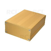 Aluminum Electronic DIY Project case 100x76x35mm, gold