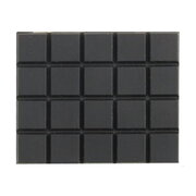 FEETS for SPEAKER SYSTEM, rubber 13x13mm, self-adhesive, black, 1pcs