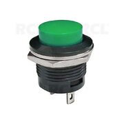 PUSH BUTTON SWITCH ON-(OFF) 3A/250V, M16, green