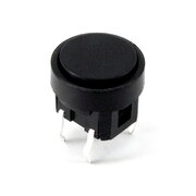 MICROSWITCH OFF-(ON) 12V 0.05A round 10mm black