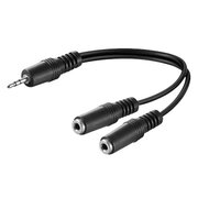 CABLE 3.5mm(P)-2x3.5mm(S)stereo 0.2m