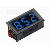 VOLTMETER - MODULE 0.36" LED blue, DC 0-100V, with housing, 3 wires