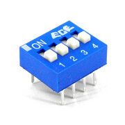 DIP SWITCH 4 contacts,  25mA / 24VDC
