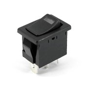 ROCKER SWITCH 6A / 230VAC, 10A / 125VAC,  with LED red illuminated, ON-OFF