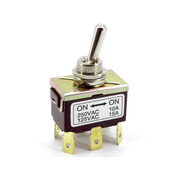 TOGGLE SWITCH  10A 250VAC, 6pin, 2x ON-ON
