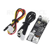 PWM fan speed controller with temperature sensor, 12V 0.8A