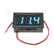 VOLTMETER - MODULE 0.56" LED blue, AC 70-500V, with housing, 2 wires