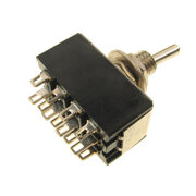 TOGGLE SWITCH  3A 250VAC, 6A 125VAC, 4PDT 12pin, 4x ON-ON