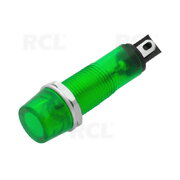 NEON LAMP ø6mm plastic/round/green