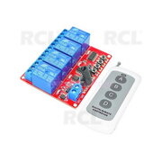 4CH Remote Control Relay Switch Transceiver-Receiver 433MHz, 1000m