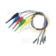TESTING WIRES hook & loop <-> 6x 1pin plug, wires 24AWG 200mm