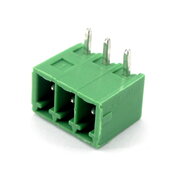TERMINAL BLOCK 3pin Male, soldered, angled, 3.5mm 300V 8A