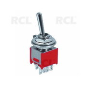 TOGGLE SWITCH MTSN203 3A 125V 1.5A 250V, 6pin, 2x ON-OFF-ON