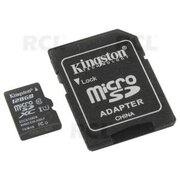 Карта памяти micro SD 128GB+SDadapt KINGSTON Canvas Select Class10 UHS