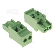 TERMINAL BLOCK 2pin Female for Cable, RM=5.08mm