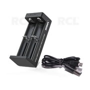 CHARGER for Li-Ion batteries 10440...18560...26650, 0.5A, 2 cells, XTAR MC2