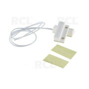 REED SENSOR with MAGNET, outside, OFF, 2 wires white, type NC, 25x15 mm