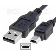 KABELIS KOMPIUTERIUI USB A-5P <> mini USB B 1m