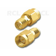 Adapter SMA Plug to RP-SMA Jack (male pin),  Male and female reversed polarity