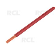 Wire stranded  Cu 0.5mm², red,  PVC, 300/500V, Class:5
