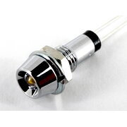 LED LAMP ø3mm white, M6 concavo-convex, 2V 20mA