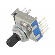 ROTARY SWITCH 6pin x1way, 0.3A / 16VDC, for PCB, horizontal