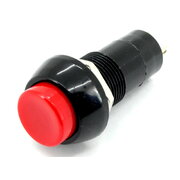 PUSH BUTTON SWITCH ON-OFF, 1A  250 VAC, round red