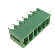TERMINAL BLOCK 6pin  Male, soldered, 3.5mm 300V 8A
