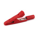 CROCODILE KLIPS 42mm isolated, d=2mm, red,  15A, 60VDC