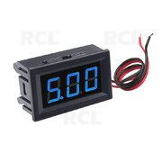 VOLTMETER - MODULE 0.56" LED blue, DC 2.5-30V, with housing, 2 wires